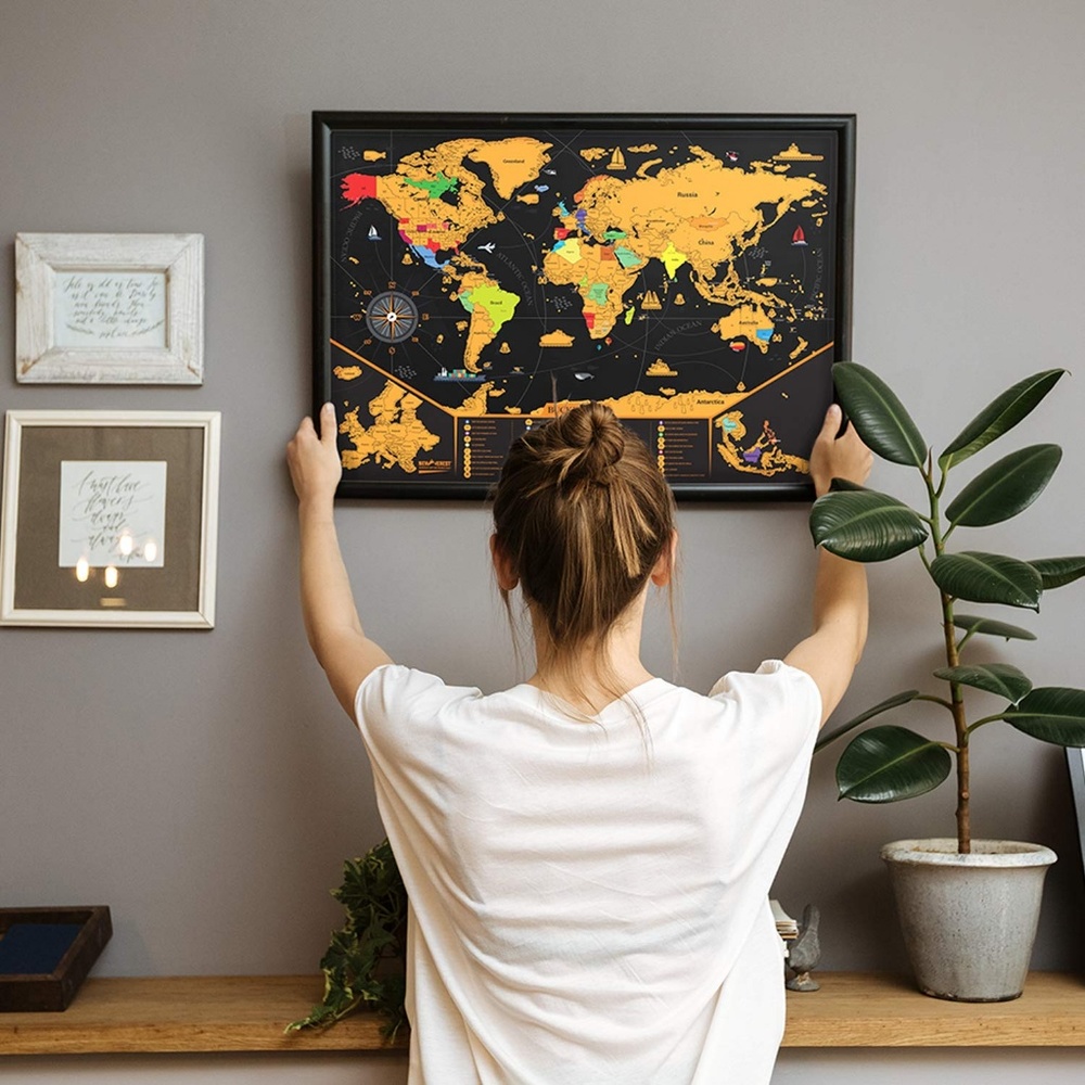 Scratch Off Map of The World - Picture 5 of 5